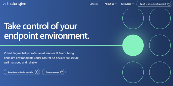 Virtual Engine website redesign by Cremarc