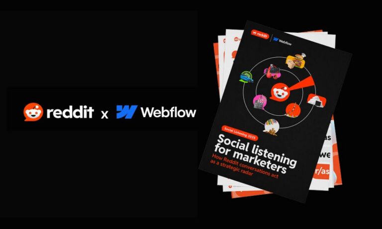 Featured image for What B2B Tech Marketers Can Learn from Reddit & Webflow Social Listening Report