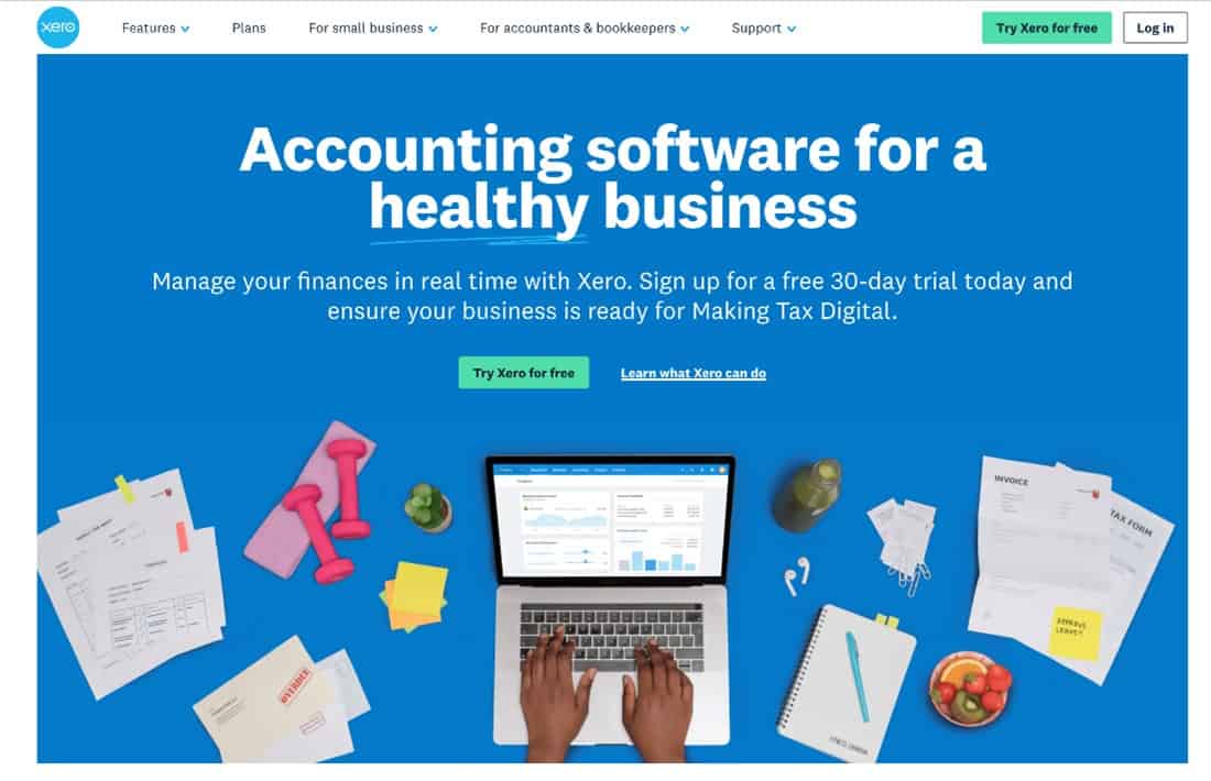 Xero accounting software design